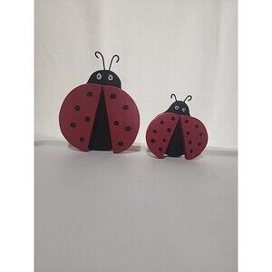 Wooden Lady Bugs, Yard Decorations. The Ladybugs are Hand Cut and Painted.